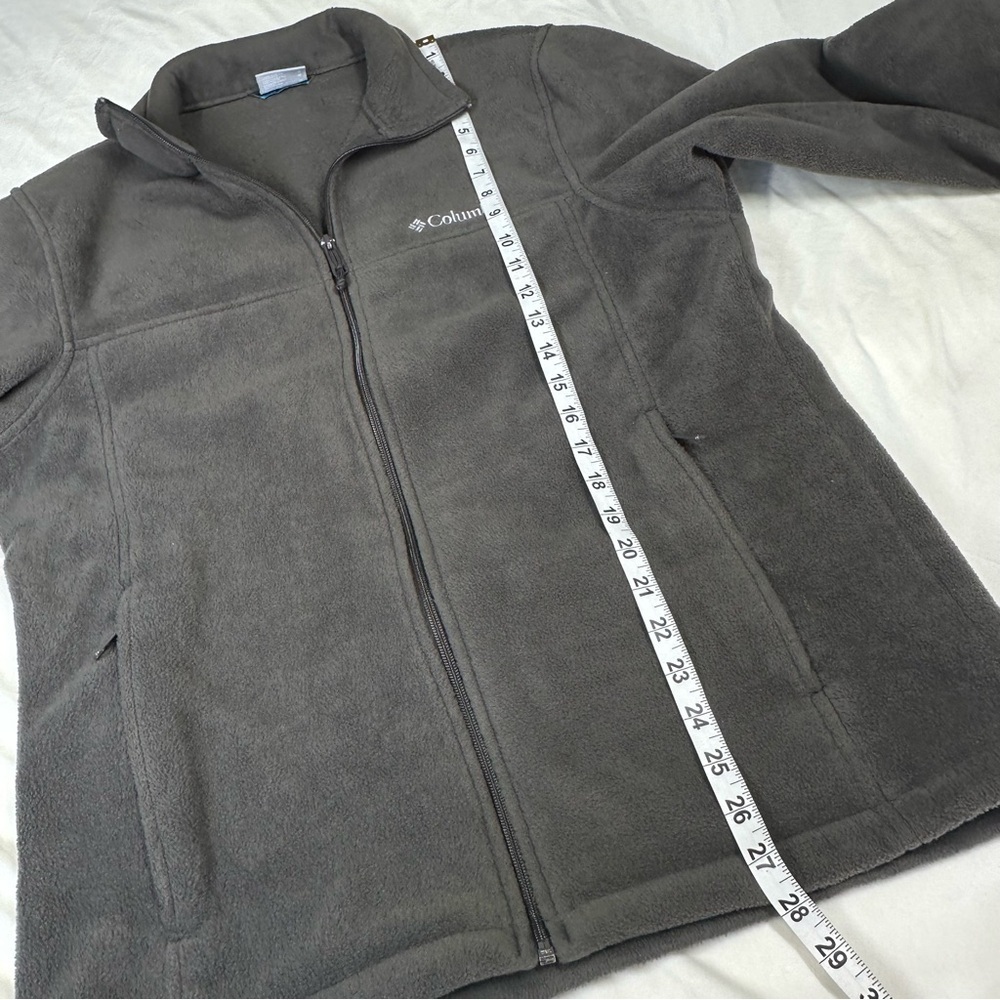 Columbia Jacket Men's Fleece Size Medium Full Zip Long Sleeve Outdoor Gray - Picture 12 of 12